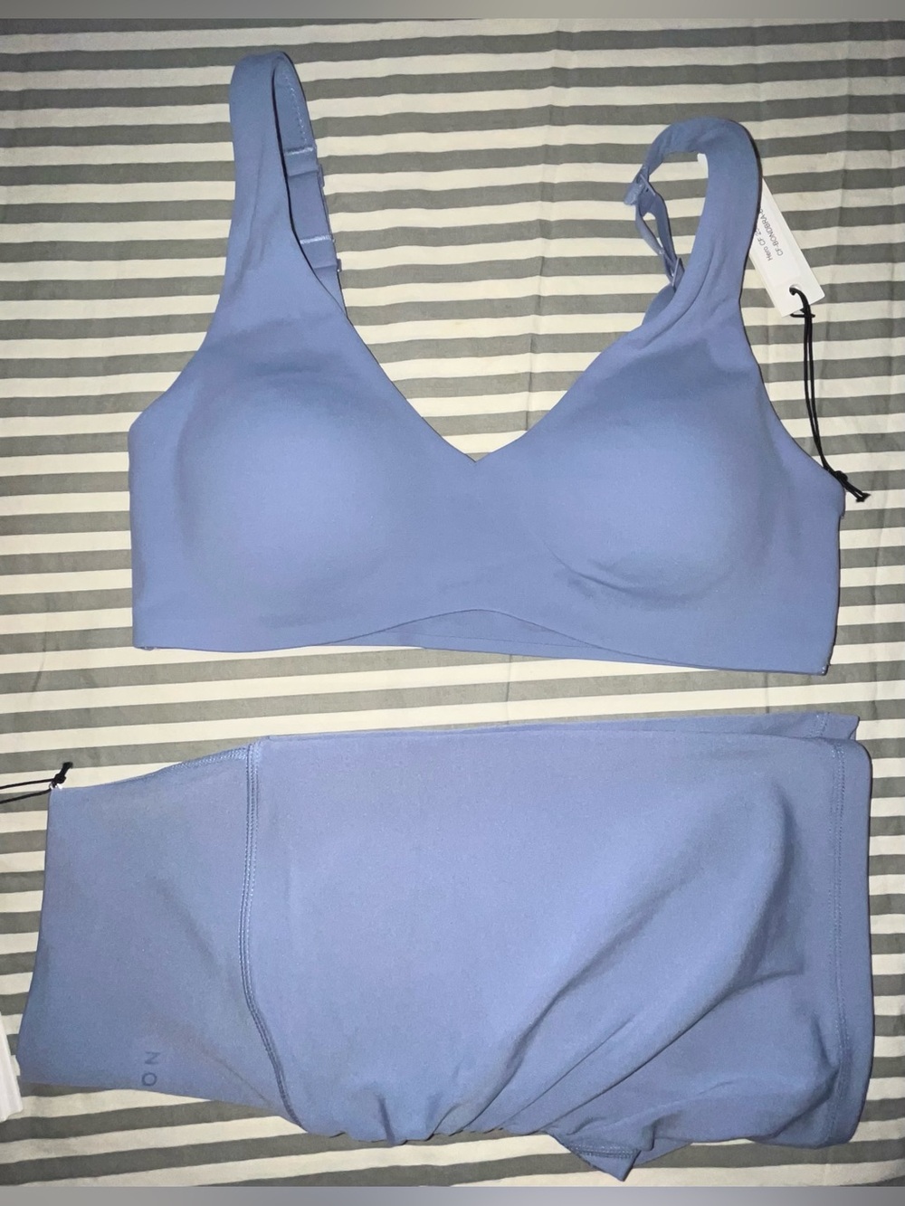 Paragon Reluna Sculptseam Plus Short 5” + FormLux SoftSculpt Bra in Bluebird M